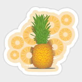 Pineapple and Slices Sticker